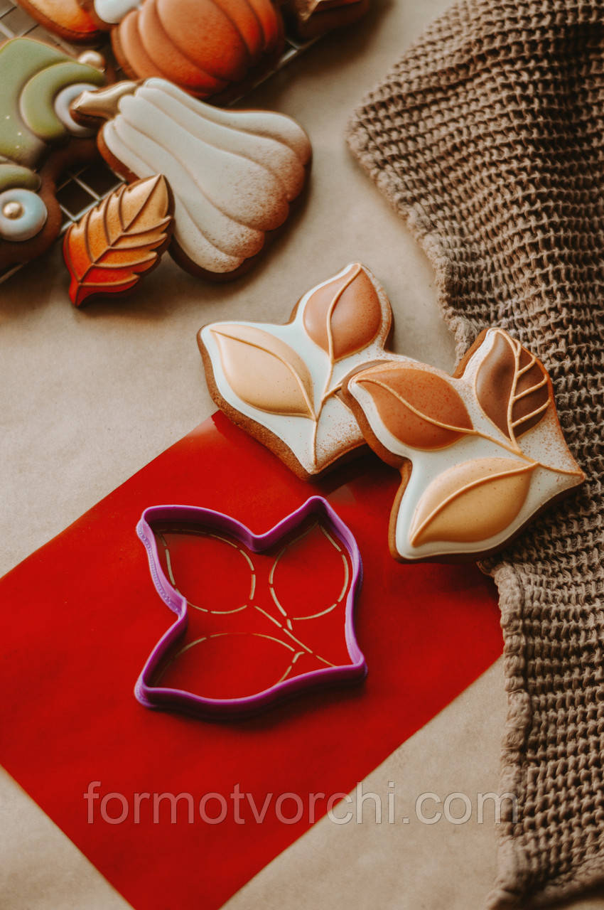3D формы-вырубки для пряников "Осіннє листя"