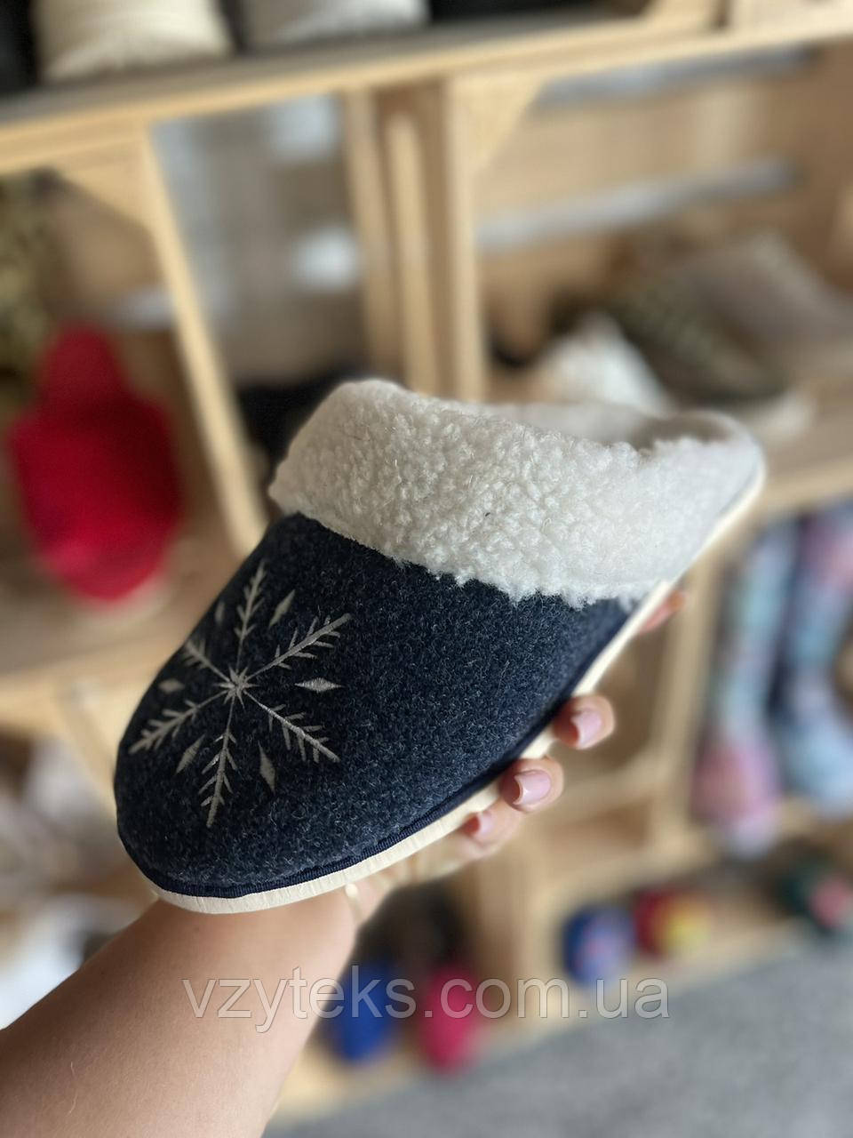 Пантолети домашні жіночі сніжинка Літма, фото 1