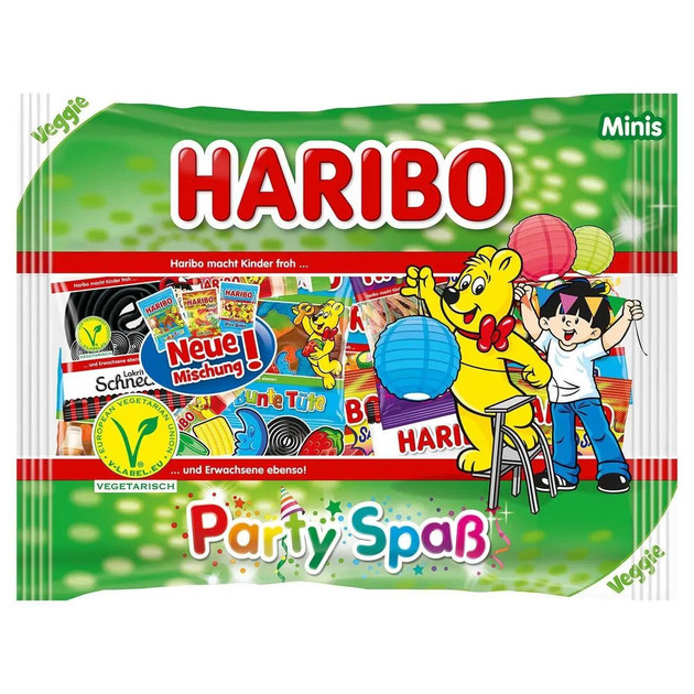 Набір желейних цукерок Haribo Party Spab Veggie 400g, фото 1