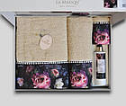 Подарунковий набір рушників La Maison, 3 шт. з ароматом Violet Bej, фото 3