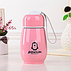 Термочашка дитяча Пінгвін 150 мл рожева PG22, фото 3