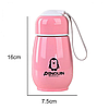 Термочашка дитяча Пінгвін 150 мл рожева PG22, фото 4
