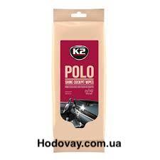 Cерветки для очищення панелі і пластику K-2 Polo Shine Cockpit Wipes