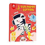 Альбом для аплікації, книга з шаблонами для вирізання з паперу для дітей, для дрібної моторики рук. Рівень 3, фото 2