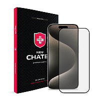 Захисне скло для iPhone 15 Pro Neu Chatel Full Glue 9H преміум якість