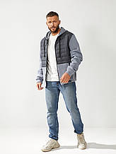 Тепла кофта на блискавці Сірий