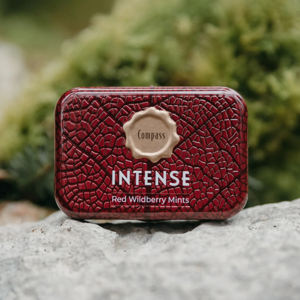 Освіжаючі пастилки без цукру зі смаком лісових ягід і м’яти Compass Intense Red 20g