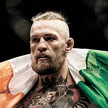 Плакат "Конор Мак-Грегор з прапором, Conor McGregor", 43×60см, фото 2