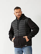 Тепла кофта на блискавці Чорний, фото 2