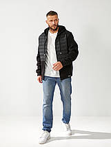 Тепла кофта на блискавці Чорний, фото 5