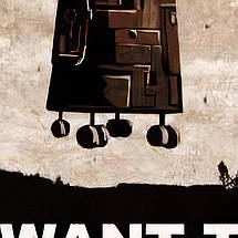 Плакат "Кін-дза-дза! Пепелац на Плюкє, Секретні матеріали, I want to believe, X-Files", 43×60см, фото 2