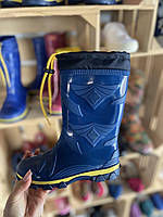 Чоботи гумові дитячі з надставкою утепленні 27-35 Літма