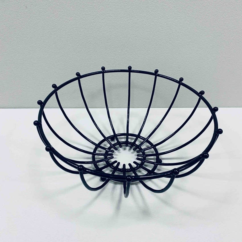 Корзина для фруктів "Модерна" висока 25*25*11 см чорна 1042, фото 1