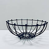 Корзина для фруктів "Модерна" висока 25*25*11 см чорна 1042, фото 2