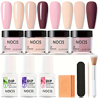 Набор дип пудр для маникюра/ дип система / діп система/ дип пудра
