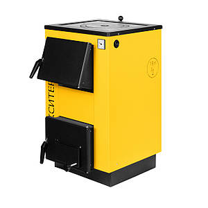 Котел твердопаливний сталевий Максітерм 12П Люкс з плитою