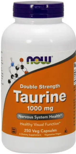 Таурин NOW Taurine 1000 мг 250 капсул