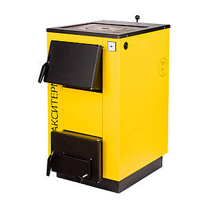 Котел твердопаливний сталевий Максітерм 18П Люкс з плитою