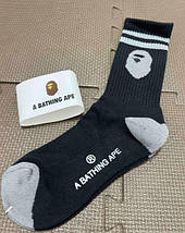 Шкарпетки A Bathing Ape (41-44) BAPE чоловічі длинні, фото 6
