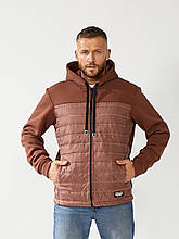 Тепла кофта на блискавці Коричневий