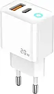 Адаптер живлення для телефона Jellico EU11 White 20W, фото 2