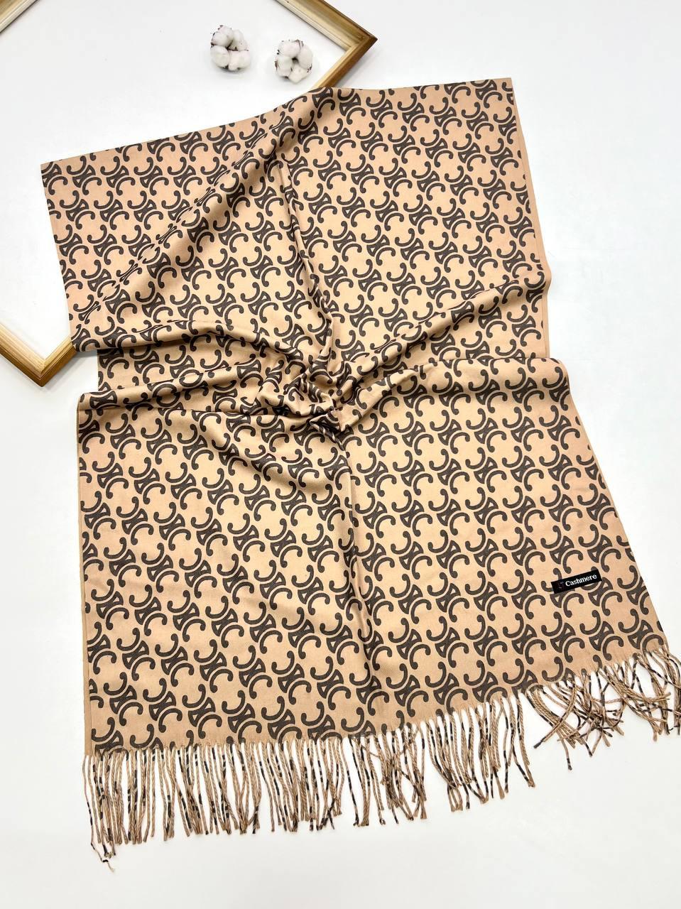 Теплий кашеміровий шарф Бетті Celi 180*70 см бежевий