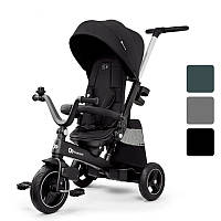 Велосипед триколісний дитячий KiderKraft EASYTWIST + козирок + батьківська ручка R_2369 Чорний