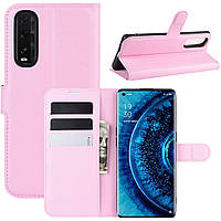 Чохол-книжка Litchie Wallet для Oppo Find X2 Pink