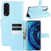 Чохол-книжка Litchie Wallet для Oppo Find X2 Blue