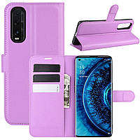 Чохол-книжка Litchie Wallet для Oppo Find X2 Violet