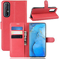 Чохол-книжка Litchie Wallet для Oppo Reno 3 Pro Red