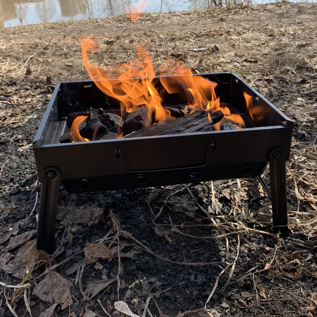 Походный мангал, Мангалы стационарные (35x27x20см), Универсальный ...