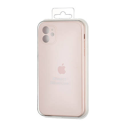 Чохол Silicone Case Square Protected Camera iPhone 11 Pink Sand (15), фото 3