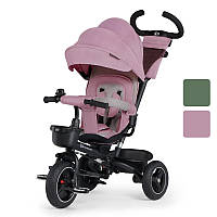 Велосипед триколісний дитячий KiderKraft SPINSTEP + козирок + батьківська ручка R_2369 Рожевий