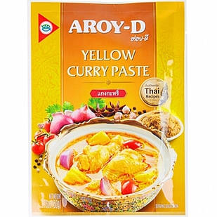 Паста карі жовта Aroy-D 50 г