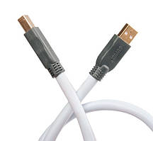 Цифровий шнур Supra USB 2.0 AB Blue 2 м