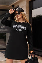 Спортивна трикотажна сукня з написом "Freedom" | Норма і батал, фото 5