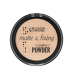 Пудра для обличчя матуюча Colour Intense matte & fixing, № 01