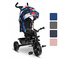 Велосипед триколісний дитячий Lionelo Haari + козирок + батьківська ручка R_2208