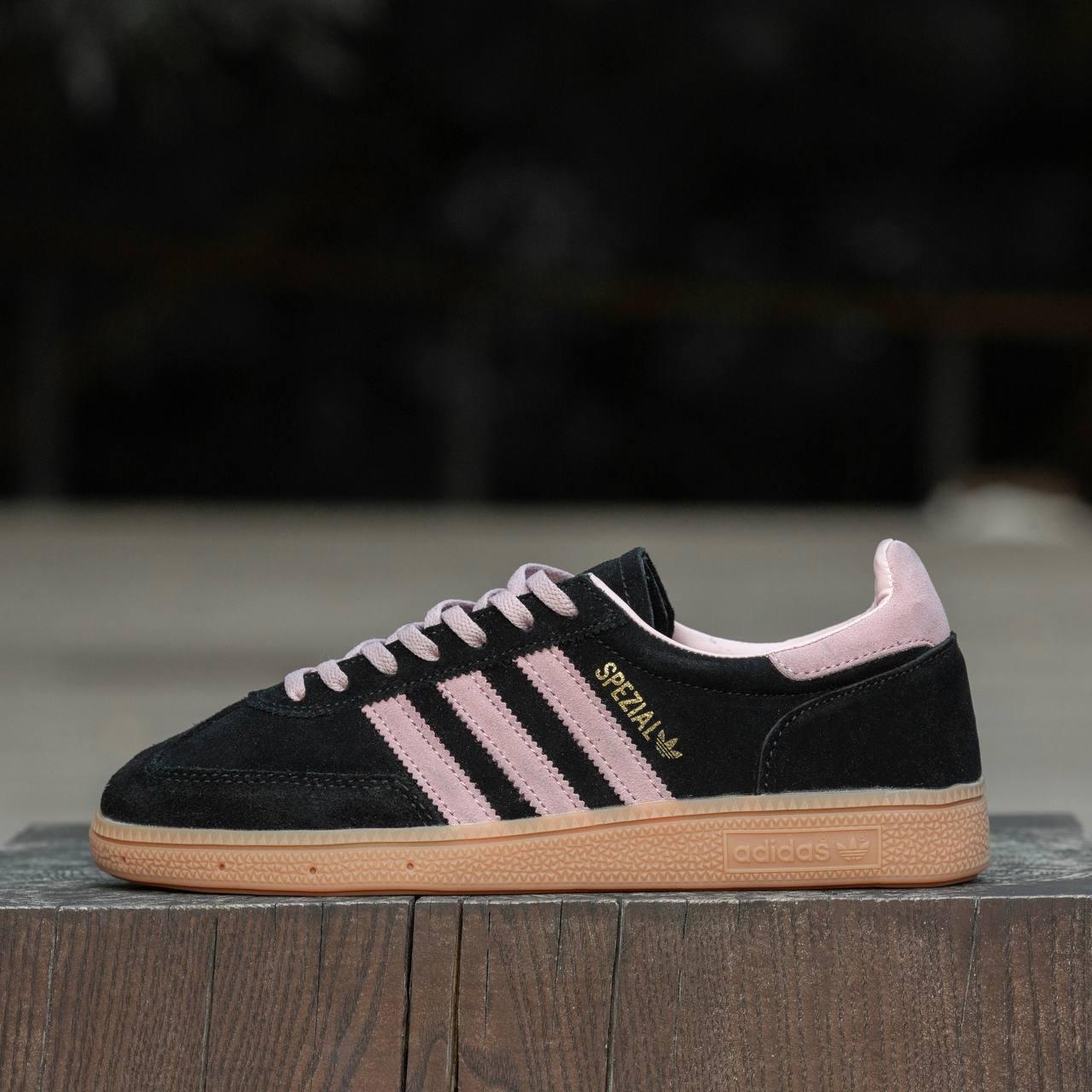 Жіночі Кросівки Adidas Spezial Handball Black Clear Pink Gum / Адідас Спешл Гандбол Гам