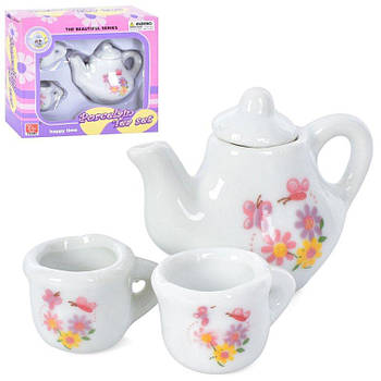 Набір іграшкового посуду чайний сервіз на 1 персону, фарфор YH5989-X153 G-Rich