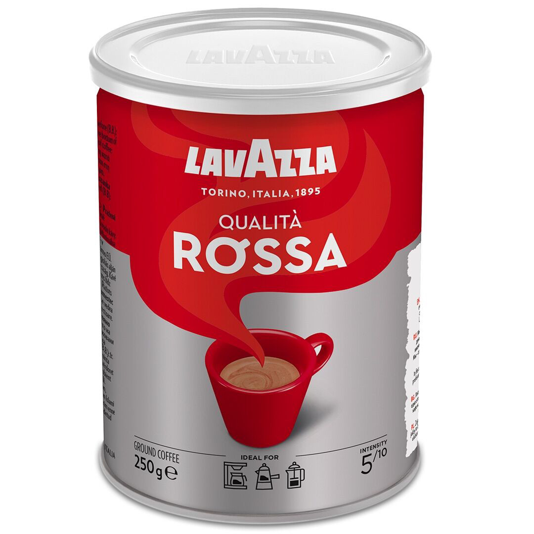 Кава мелена Lavazza Qualita Rossa металева банка 250 г