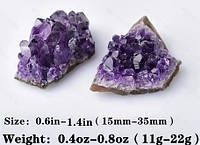 Аметист натуральний камінь комплект 2 шт