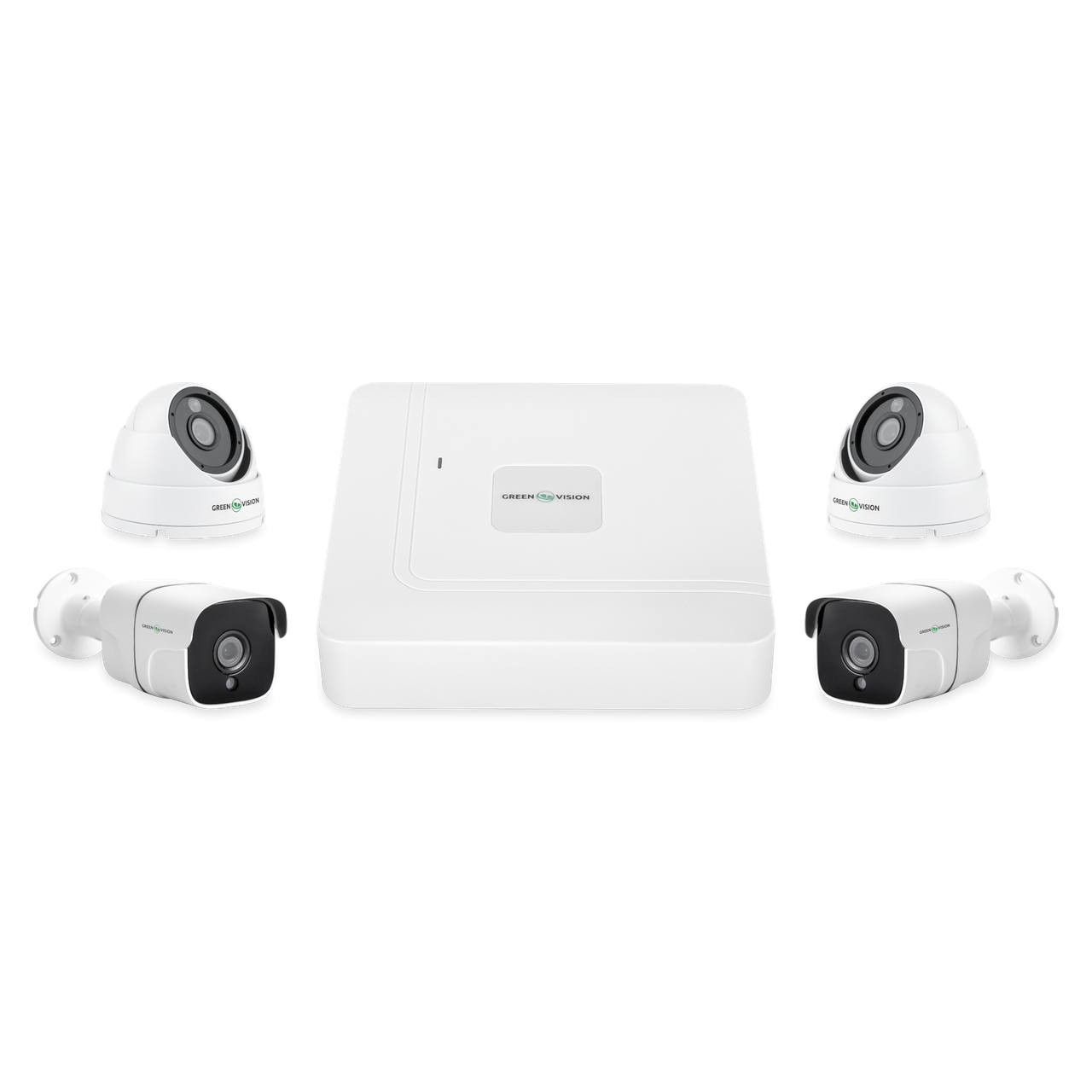 Комплект відеоспостереження на 4 камери GreenVision GV-K-W66/4 5MP