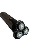 Чоловіча бритва тример Sokany SK-16040 акумуляторна електробритва для чоловіків Бронза 5 Вт