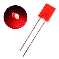 Світлодіод 2*5*7 мм прямокутний, Червоний