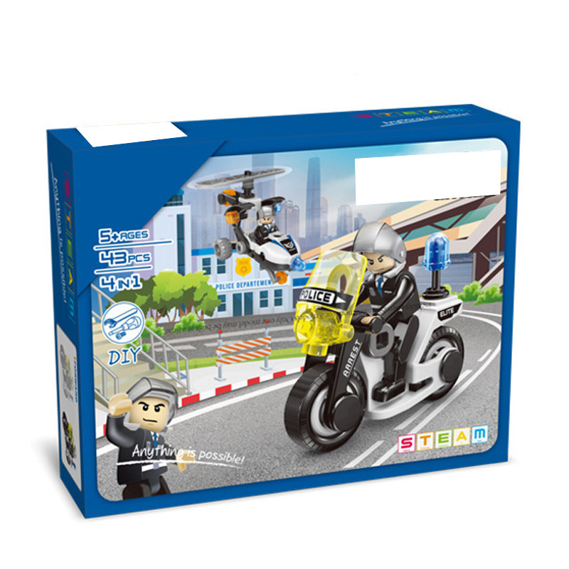 Дитячий конструктор 4в1 «Міська поліція» City Police DIY Toys на 43 деталі