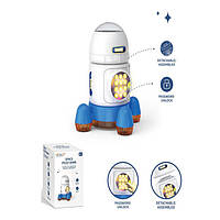 Скарбничка MK 5417 (6шт) 27,5см,ракета-сейф з кодом, муз.-звук(англ), світло, ключ, на бат-ці, в кор-ці,