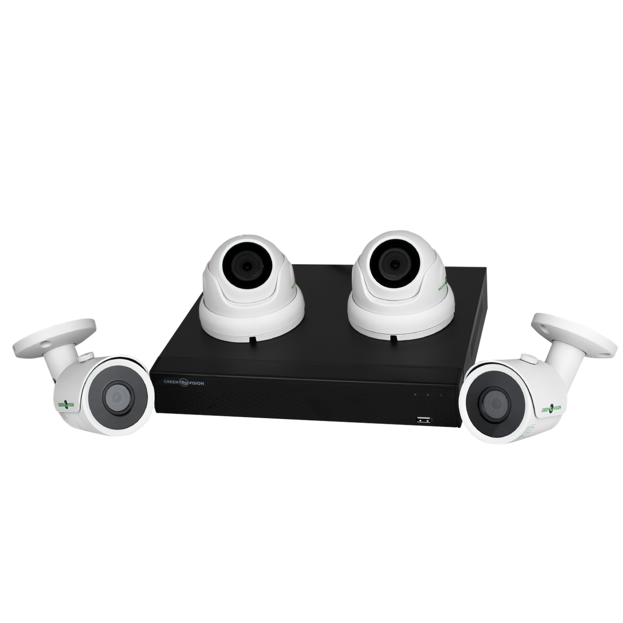 Комплект відеоспостереження + жорсткий диск у подарунок GreenVision GV-K-S17/04 1080P