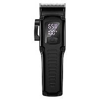 Професійний комбо-набір (машинка+тример+шейвер) Hots Professional Combo Total Black Plastic & Metal (HP-977-BK), фото 4